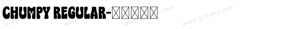 Chumpy Regular字体转换